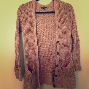Knit cardigan sweater